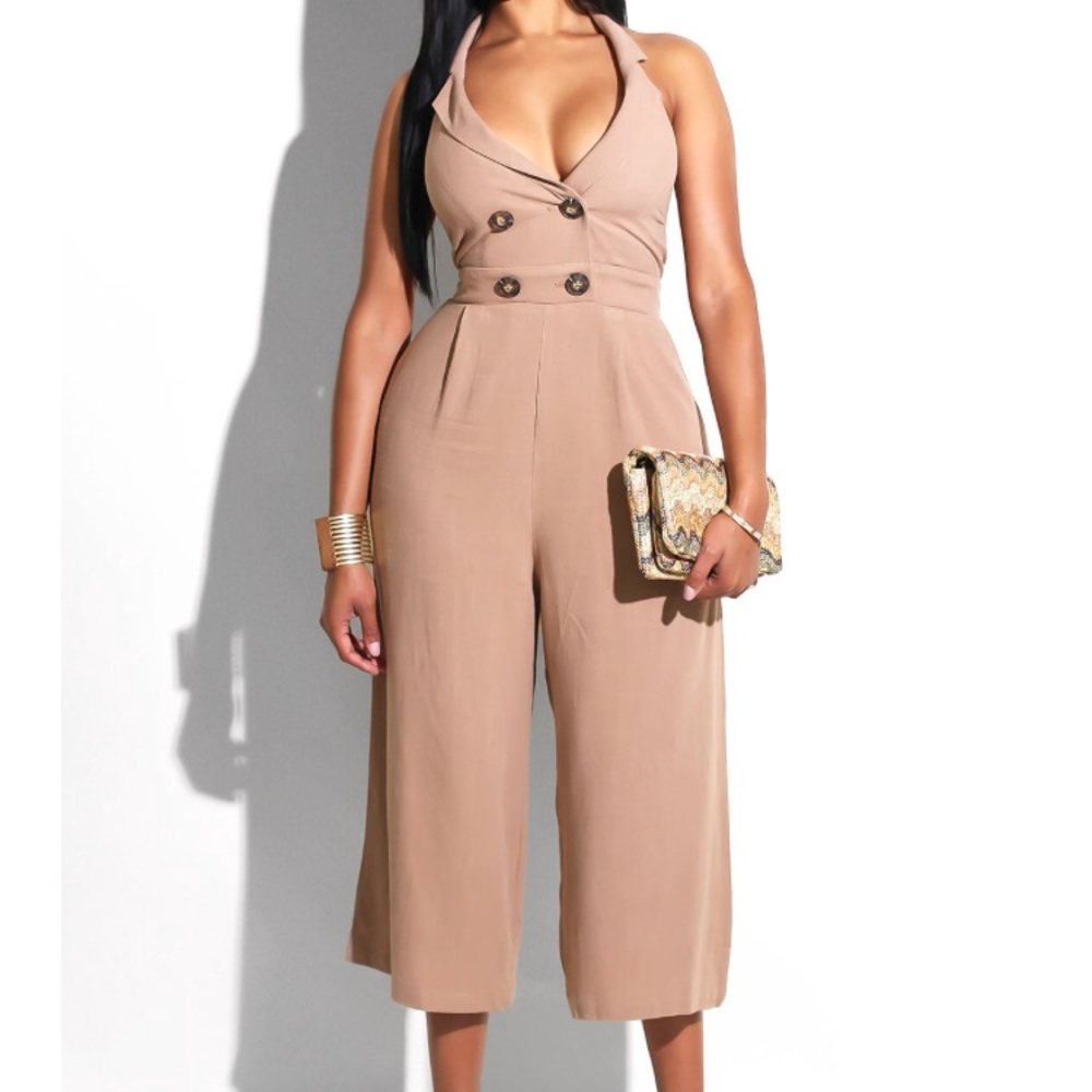 New Linen Tuxedo Jumpsuit